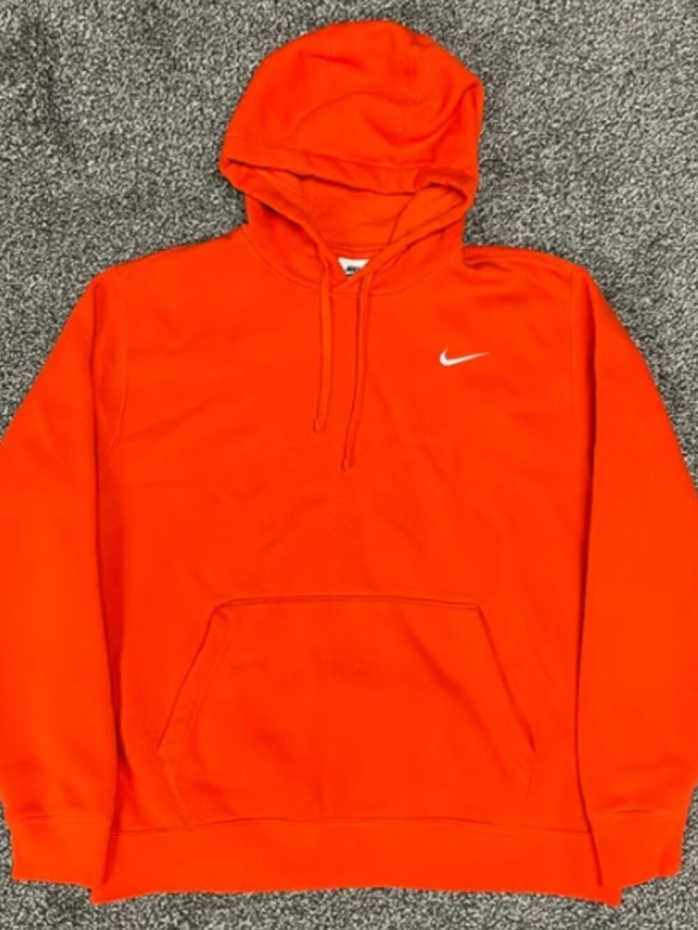 Nike Club Fleece Orange Hoodie (CJ1611-820), Size XL